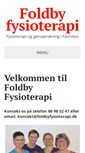 Mobile Screenshot of foldbyfysioterapi.dk